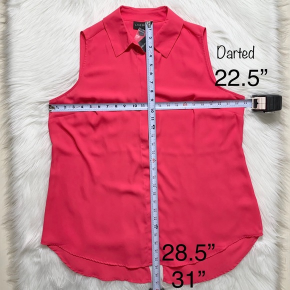 SOLD-NWT Lane Bryant Sleeveless Buttondown Blouse - Picture 7 of 7